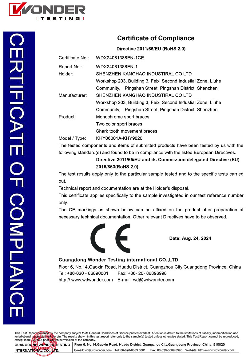 RoHS Certificate